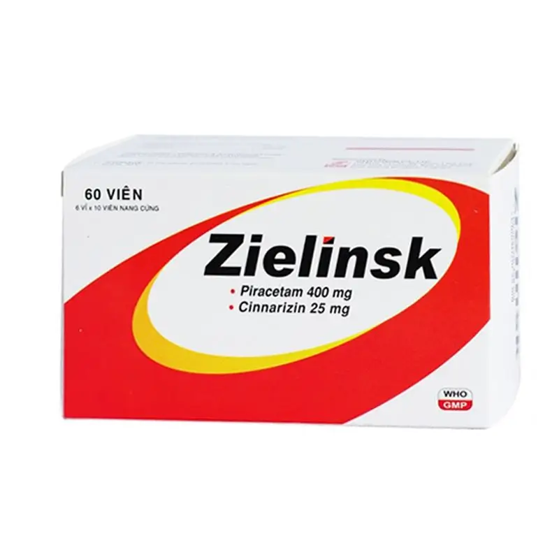 Thuốc điều trị suy giảm thần kinh, đau nửa đầu Zielinsk (hộp 6 vỉ x 10 viên)